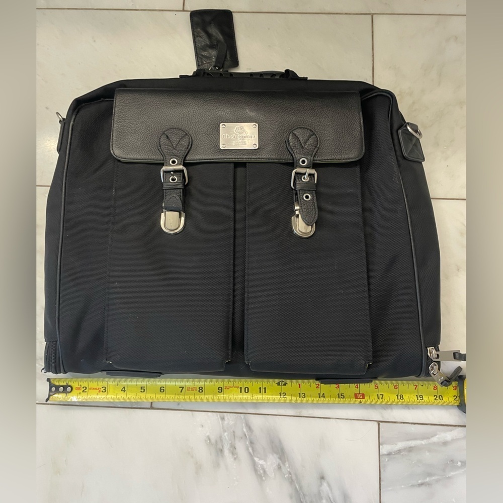Ossington NY convertible folding garment travel bag shoulder back & hand straps - Picture 14 of 15